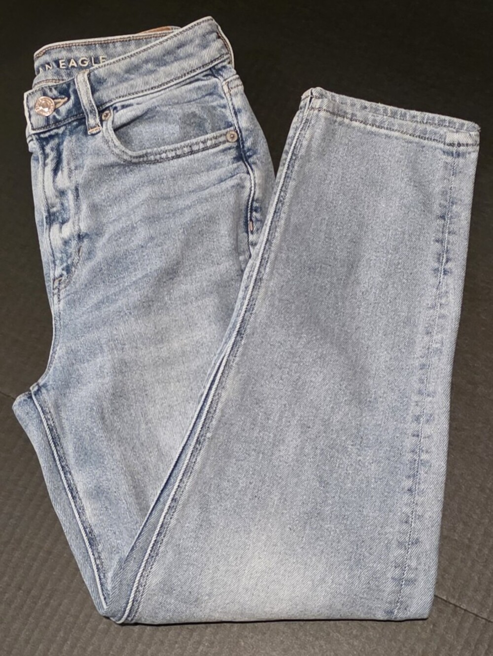 American Eagle Outfitters Pale Blue Straight Leg Jeans